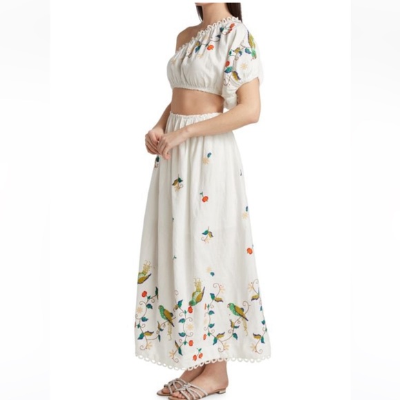 NWT FARM Rio One-Shoulder Cut-Out Maxi Dress Size M - Picture 4 of 5